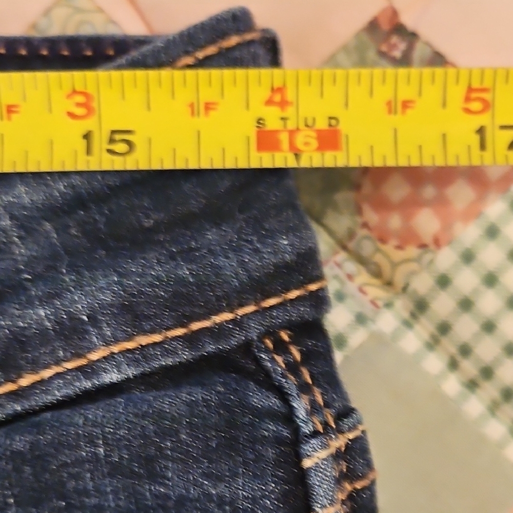 Levi Denizen Modern Skinny Crop Jeans - Dark Blue - Picture 6 of 8